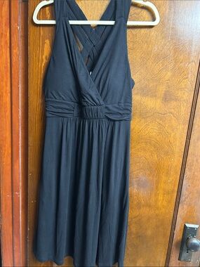 Soma Black Crisscross Sleeveless Bra Dress